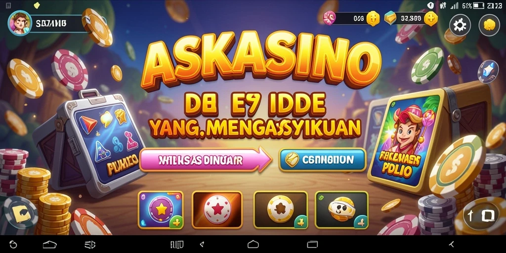 Tampilan gameplay ASKASINO menampilkan karakter dan sumber daya yang menarik.