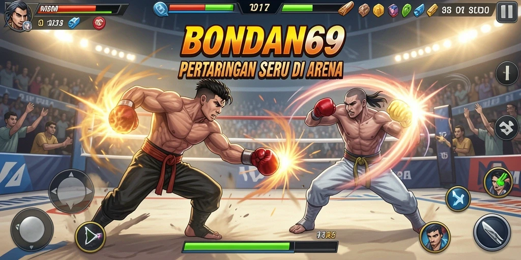 Tampilan seru dari pertarungan di dalam BONDAN69.