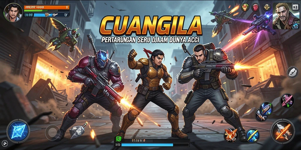 Tangkapan layar seru dari gameplay <strong>CUANGILA</strong> yang menunjukkan pertarungan mendebarkan.
