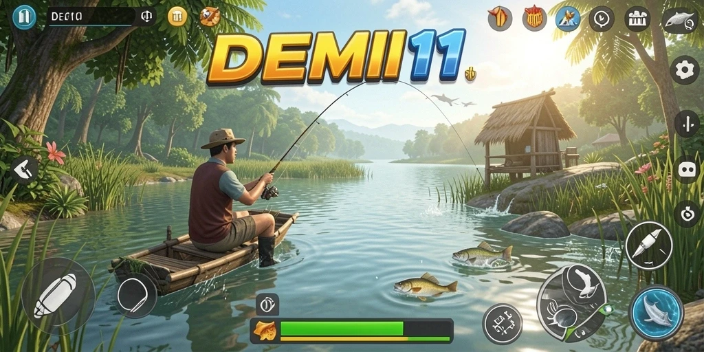 Tangkapan ikan yang epik dalam gameplay DEMI11.