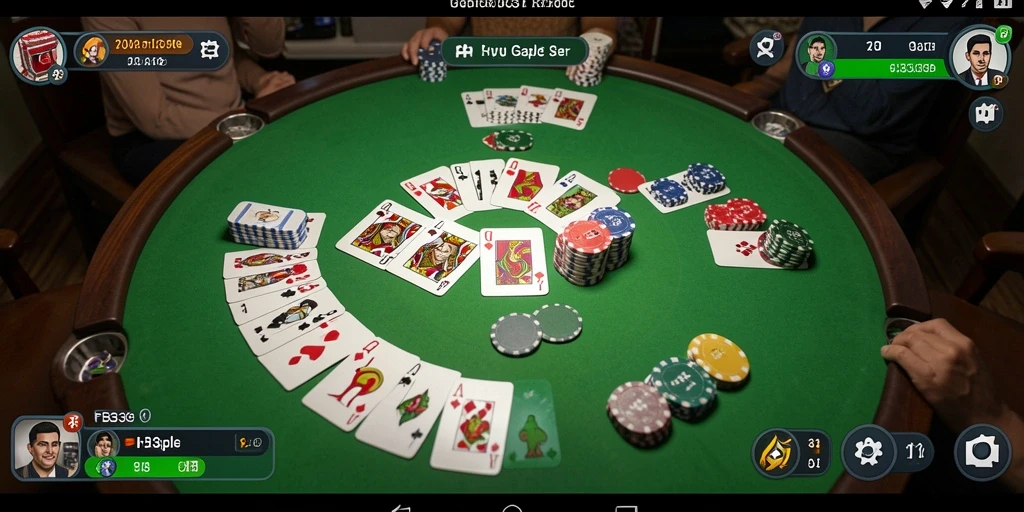 Tampilan gameplay seru FB333 dalam permainan Gaple.