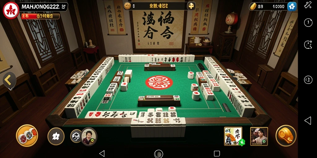 Tampilan gameplay seru dalam aplikasi MAHJONG222 yang menantang dan interaktif.