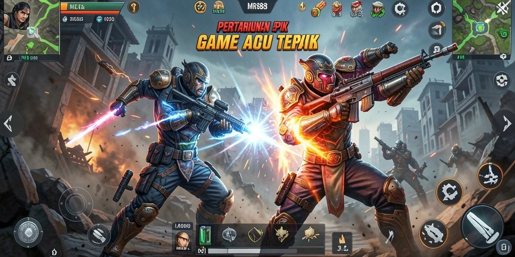 Gameplay aksi seru dan mendebarkan dari MR888.