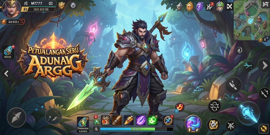 Screenshot MT777 menampilkan pertarungan epik dalam dunia ARPG yang menakjubkan.
