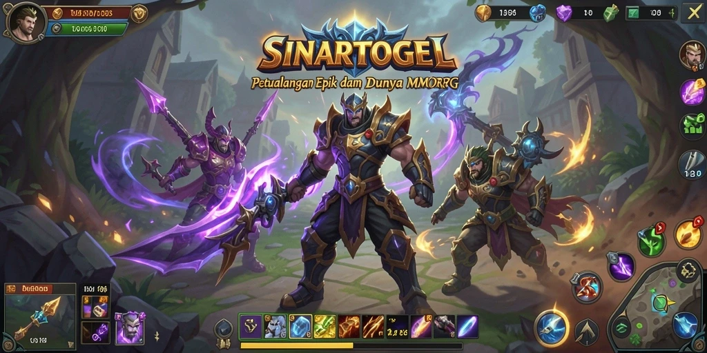 Screenshot gameplay SINARTOGEL dengan aksi seru dalam pertempuran MMORPG.
