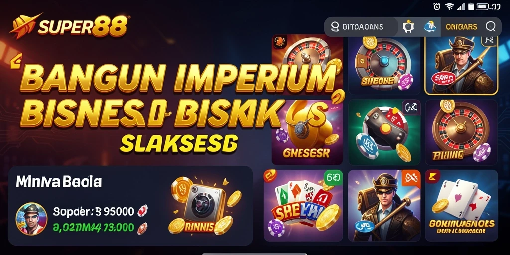 Gambaran gameplay SUPER88 yang menarik dalam membangun bisnis Tycoon.